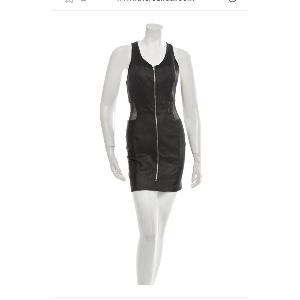 NWT Sz 4 Nomia Sleeveless Sheer Panel Sheath Dress